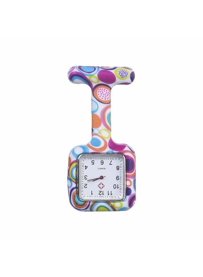 Weicam Square Silicone Nurse Doctor Wholesale Pin-on Brooch Watch Pocket Watches (8 Pack) - Image 2