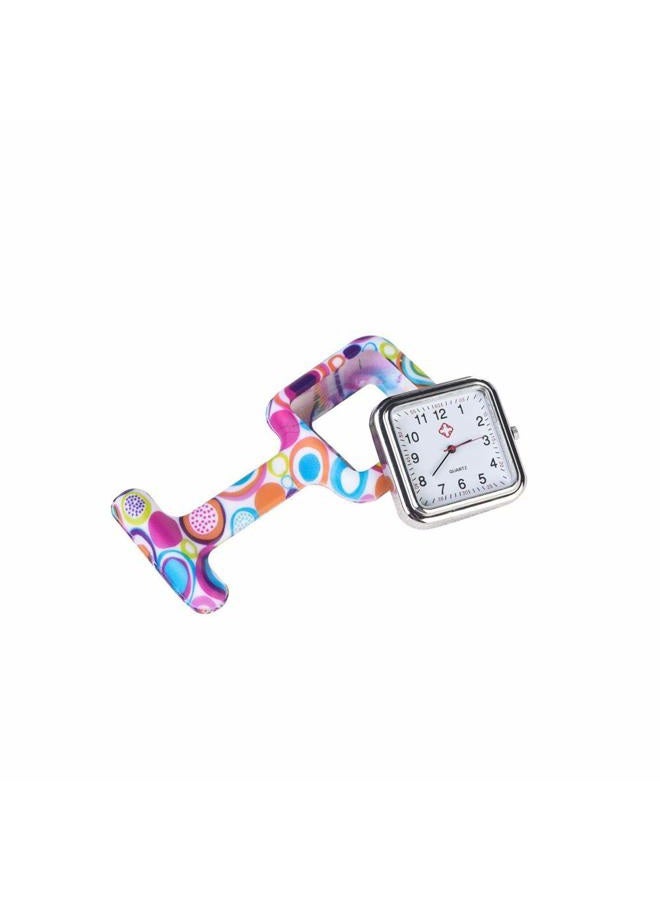 Weicam Square Silicone Nurse Doctor Wholesale Pin-on Brooch Watch Pocket Watches (8 Pack) - Image 4