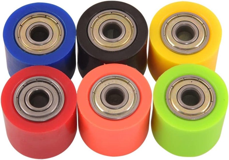 woobles Motorcycle chain roller, 10mm/8mm Plastic Motorbike Chain Roller Tensioner Chain Roller Pulley Slider Tensioner Wheel Guide for Motorcycles Off-Road Vehicles Inner Diameter - Image 4
