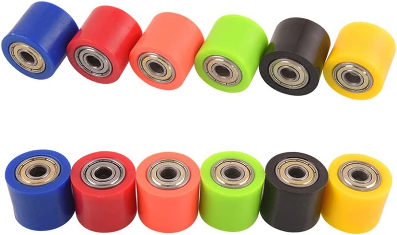 woobles Motorcycle chain roller, 10mm/8mm Plastic Motorbike Chain Roller Tensioner Chain Roller Pulley Slider Tensioner Wheel Guide for Motorcycles Off-Road Vehicles Inner Diameter - Image 5