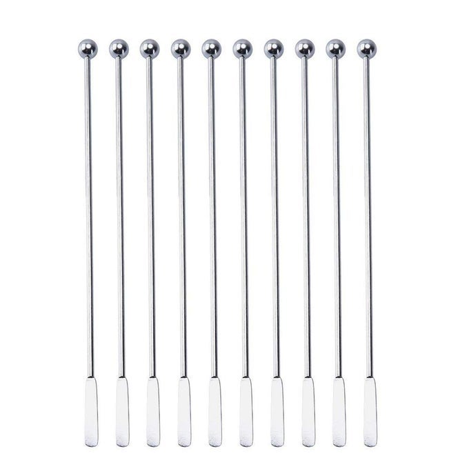 20 PCS STAINLESS STEEL COFFEE BEVERAGE STIR STICKS COCKTAIL STIRRERS DRINK SWIZZLE STICK 74 SWIZZLE STICK PICKS TOOLS