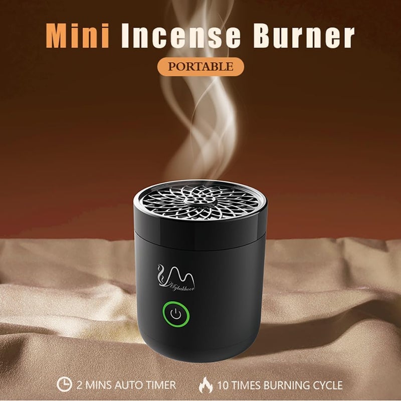 Bukhoon Mybakhoor Mini Electric Incense Burner Arabian Censer USB Rechargeable Portable Incense Burner in Car Gift Set - Image 1