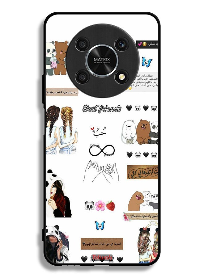 Tolwak Honor X9 5G Protective Case Cover Arabic Quotes And Stickers - Image 2