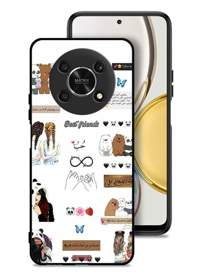 Tolwak Honor X9 5G Protective Case Cover Arabic Quotes And Stickers - Image 1