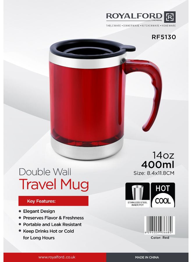 Royalford Travel Mug Assorted Colours 400ml - Image 2