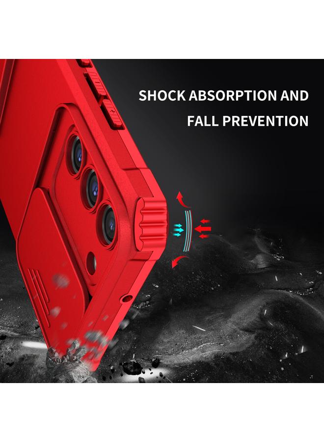 S-TOP Case For Samsung Galaxy S22 5G Stereoscopic Holder Sliding Camshield Phone Case - Image 4