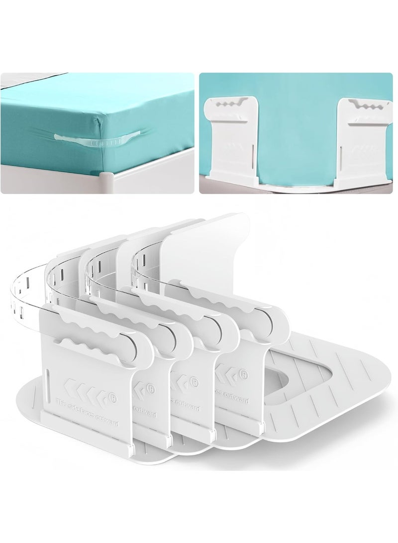 Bukela Sheet Fixing Straps With Sheet Folding Tools, Upgraded Widened Sheet Corner Holders to Keep The Sheets Firmly In Place, Suitable for All Mattress Sizes - Image 1