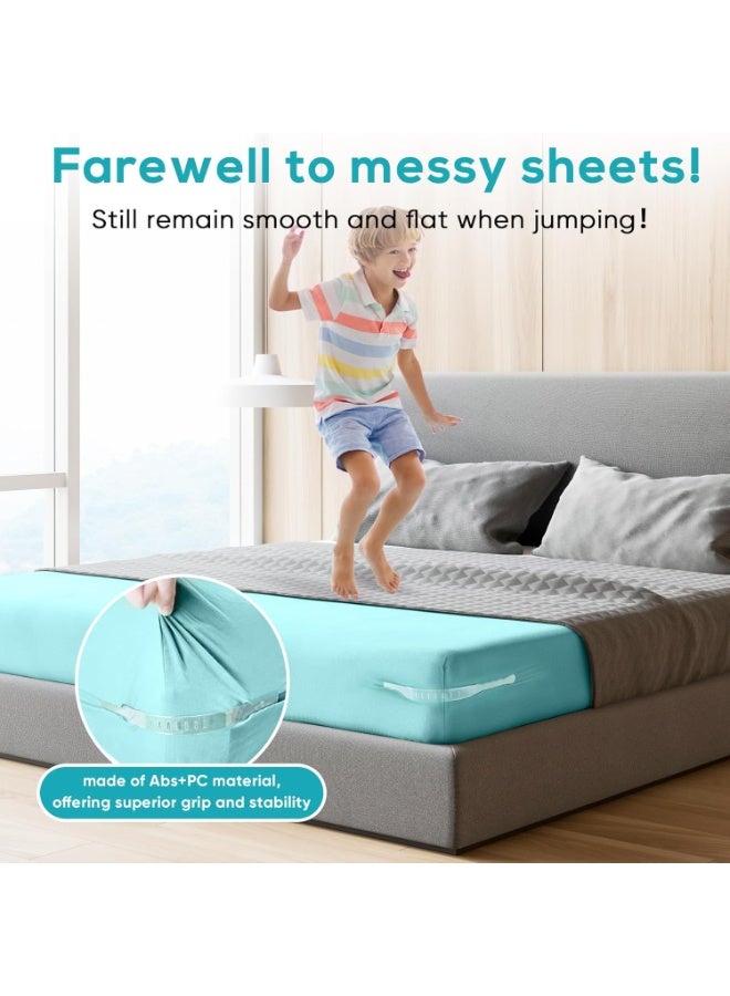 Bukela Sheet Fixing Straps With Sheet Folding Tools, Upgraded Widened Sheet Corner Holders to Keep The Sheets Firmly In Place, Suitable for All Mattress Sizes - Image 4