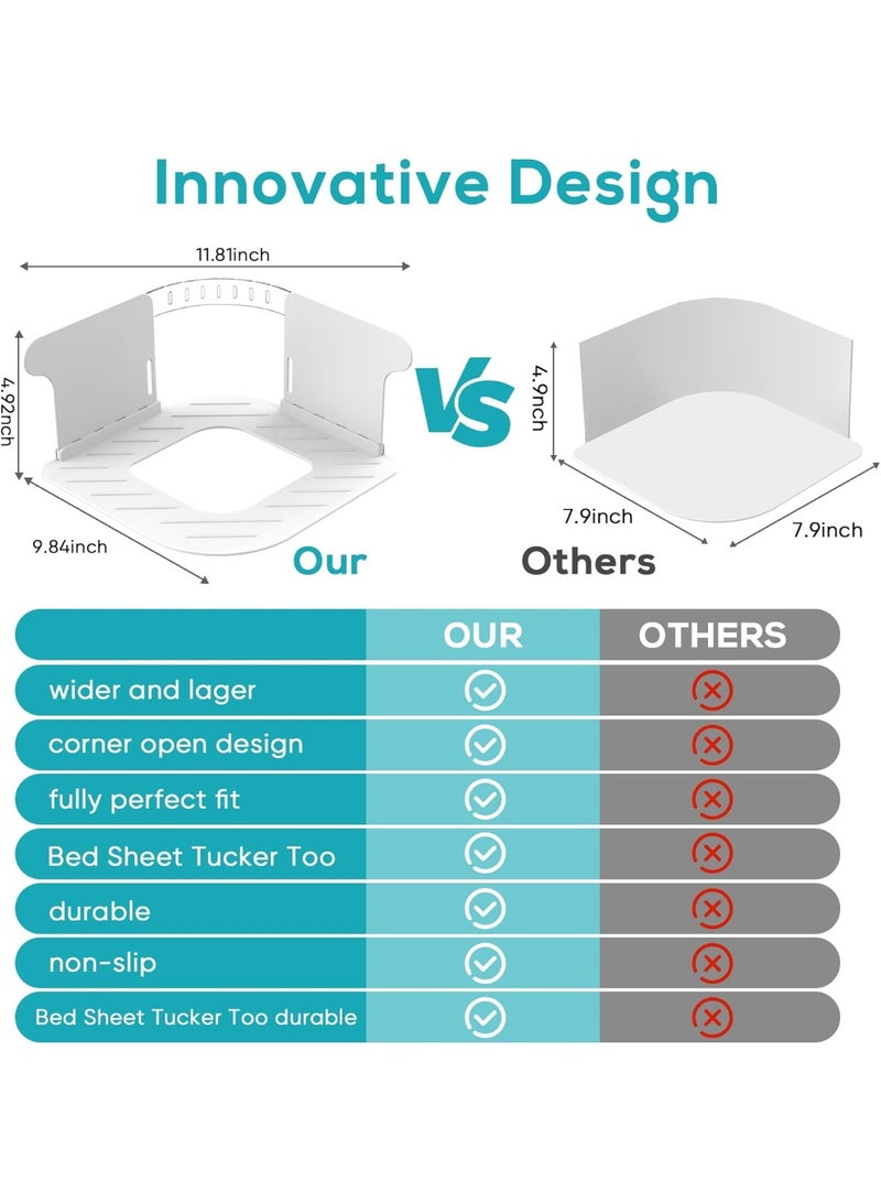Bukela Sheet Fixing Straps With Sheet Folding Tools, Upgraded Widened Sheet Corner Holders to Keep The Sheets Firmly In Place, Suitable for All Mattress Sizes - Image 5