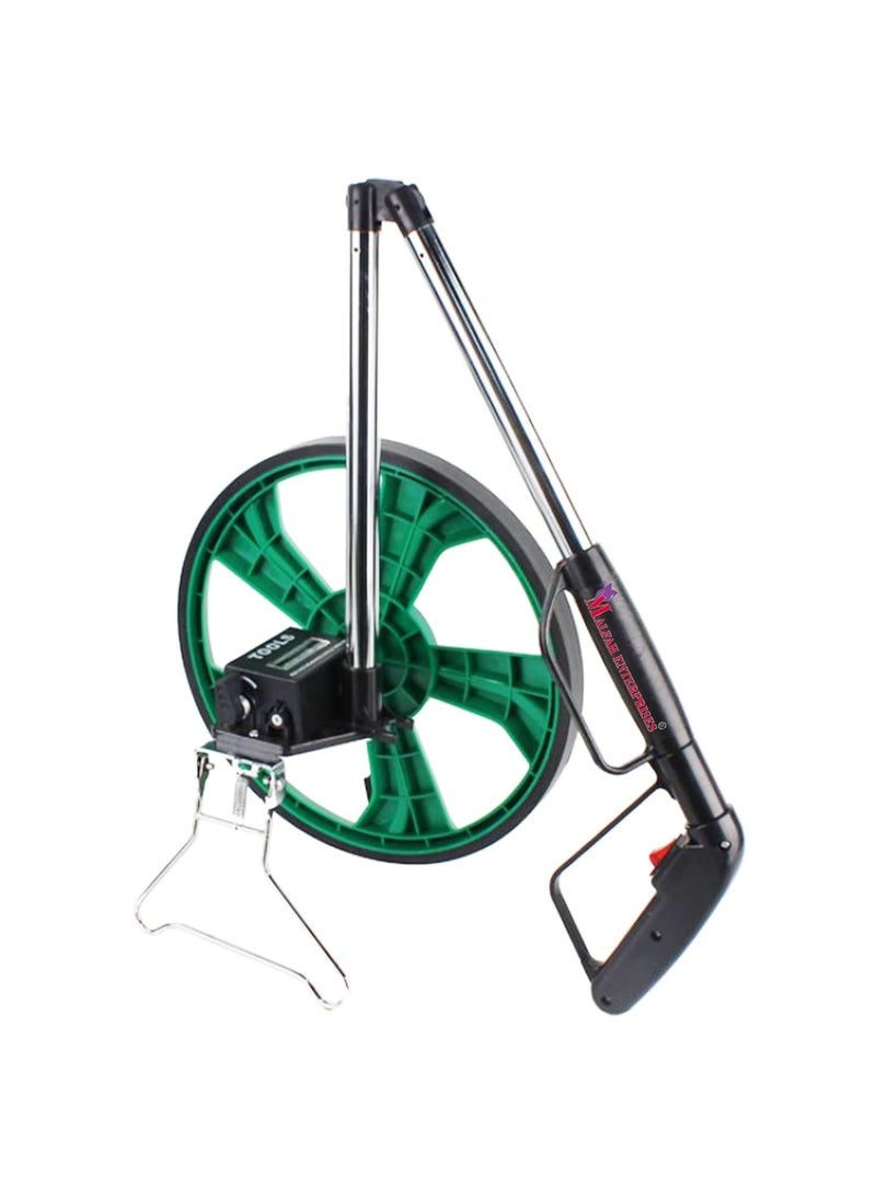 Malfah Enterprises Malfah Rodo Meter Distance Measuring Wheel Mechanical 10km Foldable High Traction PU Tire and Soft Grip Handle 10000 Meter Count with Measuring Tools Hanbon 143102  - Image 1