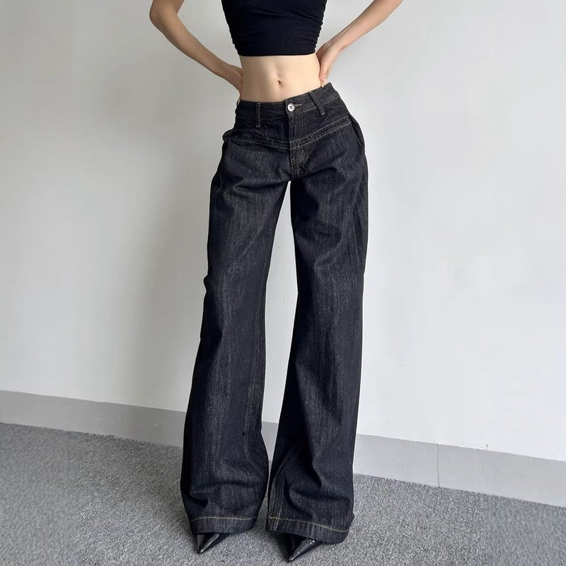 Unisex Classic Denim Jeans Loose Fit Daily Outdoor Wear - Image 5