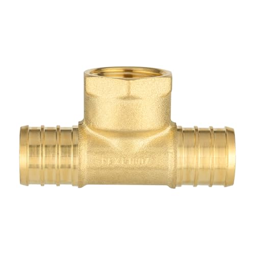 EFIELD Pack of 2 EFIELD 34 Pex X 34 Pex X 12 Female NPT Tee Adapter Pex Crimp Brass Plumbing Fittings ASTM F1807 NSFANSI 61PEX1807502 - Image 3