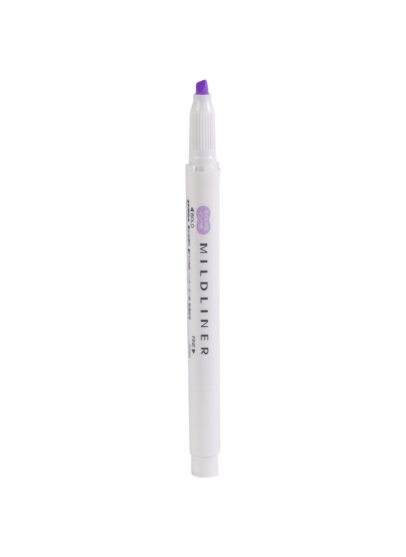 ZEBRA Mildliner Double Sided Highlighter , for Journal Planner , marking dictionary, Note Taking , drawing illustrations , Pack of 10 Violet Highlighters  - Image 3