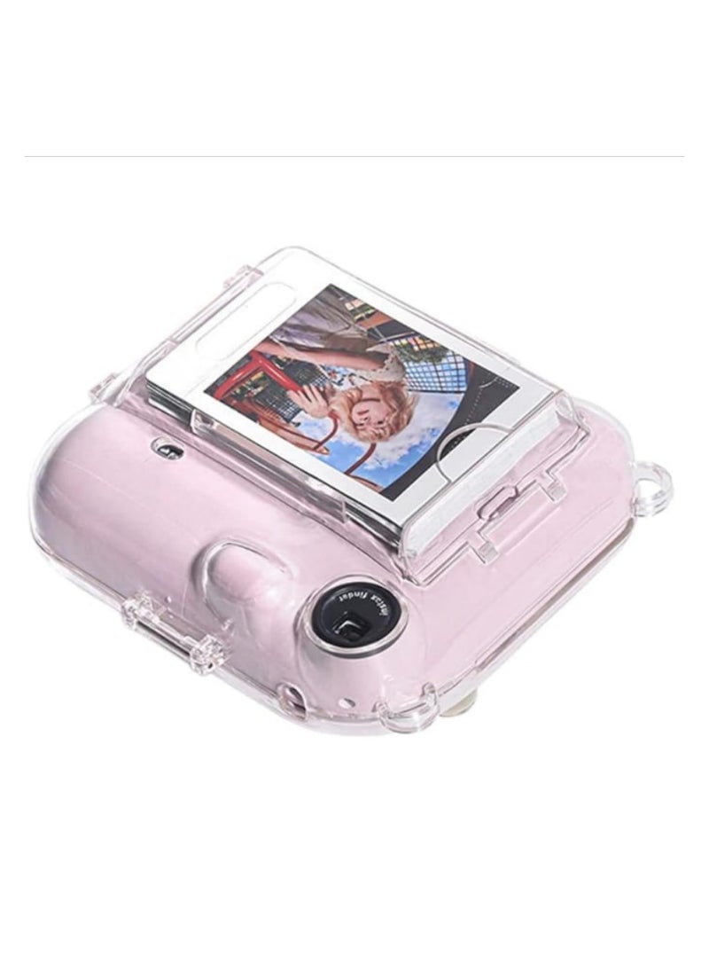 Generic 3 in 1 For Fujifilm Instax Mini 12 Photo Bag Transparent Protective Case Photo Storage Bag Shell Crystal Shell Strap Rope Sticker Sets for Instant Camera  - Image 4