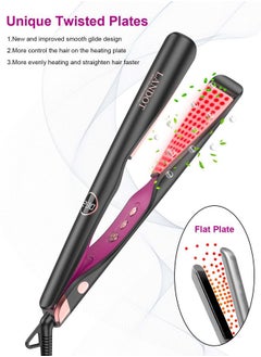 LANDOT Hair Straightener and Curler 2 in 1 - Twist Straightening Curling Iron Combo - Flat Iron Curling Iron in One for Curl Wave Straighten Hair  - Image 4