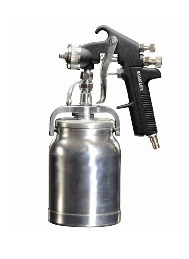 Stanley Stanley Professional 1.8mm Pneumatic Paint Gun with 1L Capacity 300L/min 4 Bar 150124XSTN  - Image 1