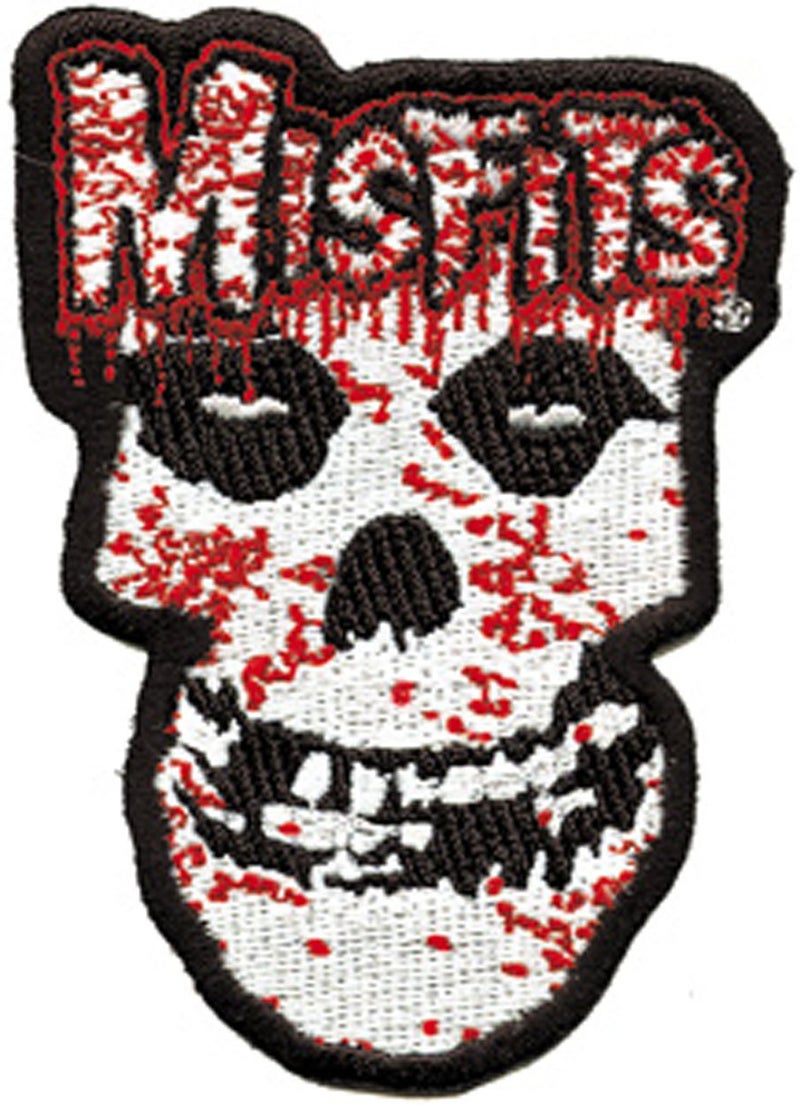 CD Visionary Application Misfits Bloody Skull Patch Black