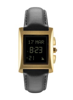 Al Fajr Unisex Classic Curved Stainless Steel Case Black Leather Watch WL-08L  - Image 1