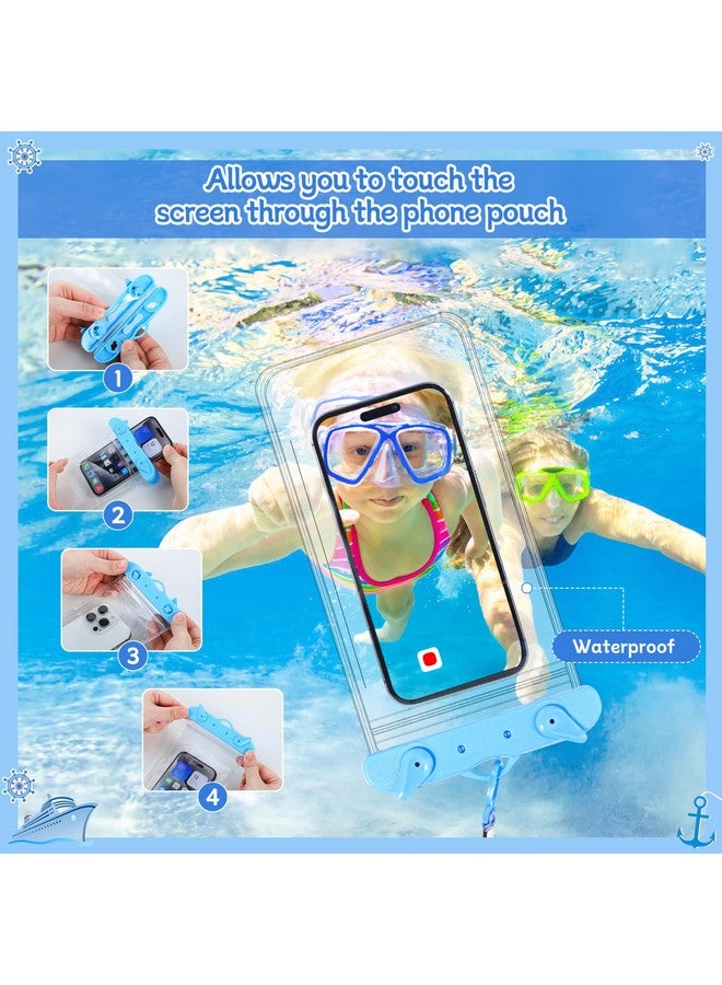 Prudiut Cruise Ship Essentials Set 4 Pcs Retractable Cruise Lanyards And 4 Pcs Cruise Luggage Tag Holder With 2 Pcs Waterproof Phone Pouch And Retractable Clothesline For All Cruise Ship Lines Accessories - Image 5