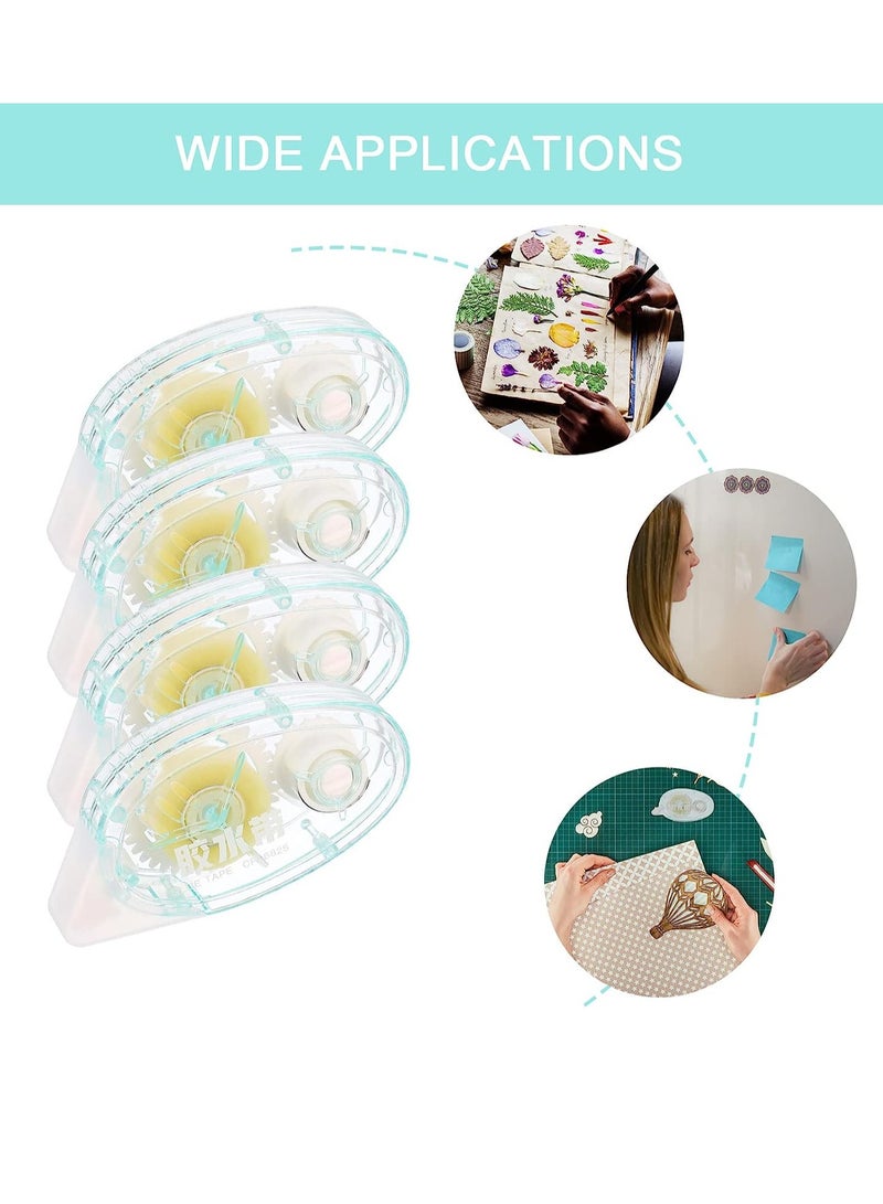 SYOSI 4 Pieces Glue Roller Glue Runner Permanent Adhesive Glue Tape  Double Sided Adhesive Scrapbook Runner Tape for Crafting,10M*8mm, Color Random - Image 4