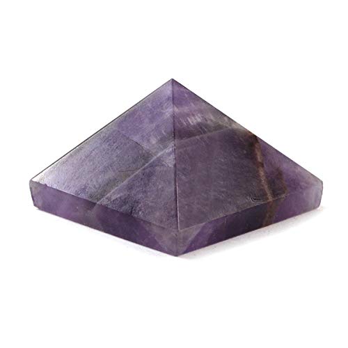 Crystu Natural Amethyst Pyramid for Reiki Healing and Crystal Healing Stone Pyramid Size 30-35 mm (Color : Purple) Pack of 1 pc - Image 1