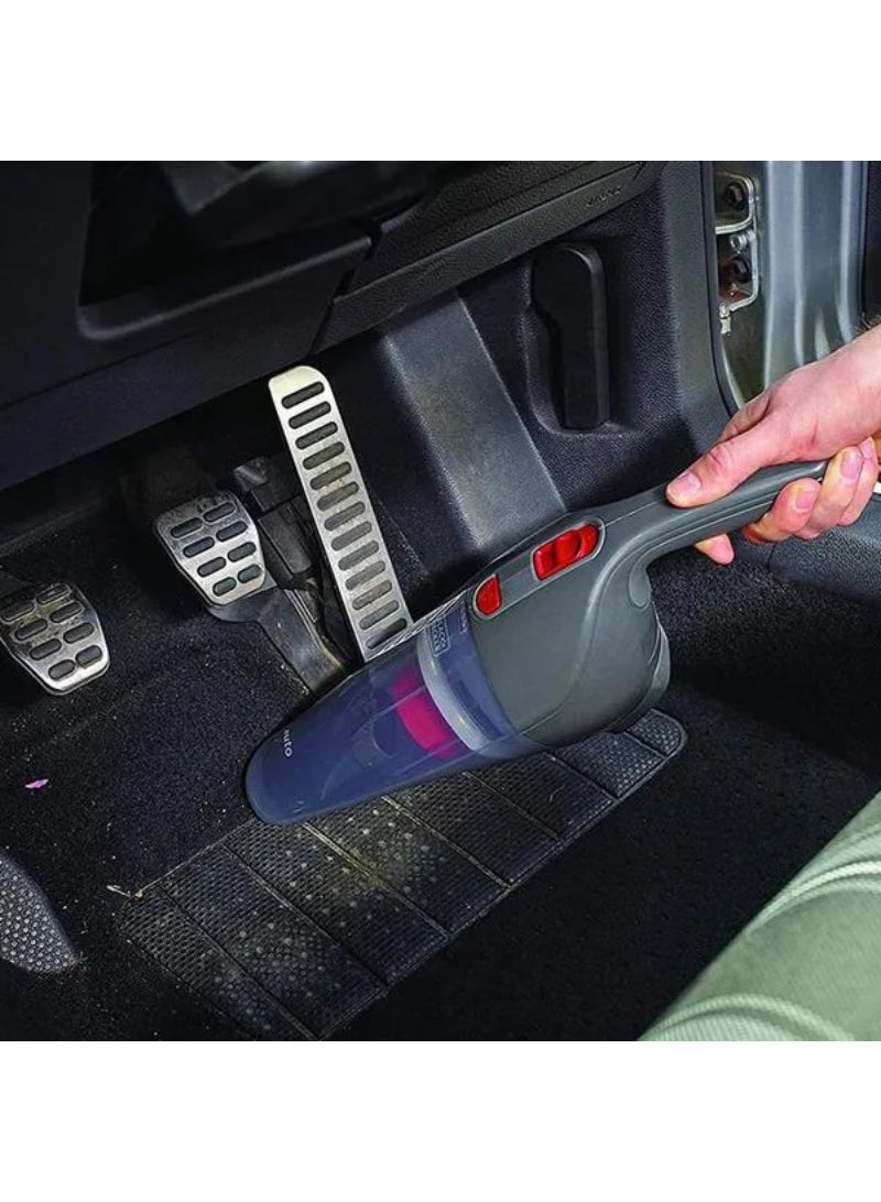 Black+Decker 12.5W 12V Car Vacuum Cleaner Grey and Red NV1200AV-B5