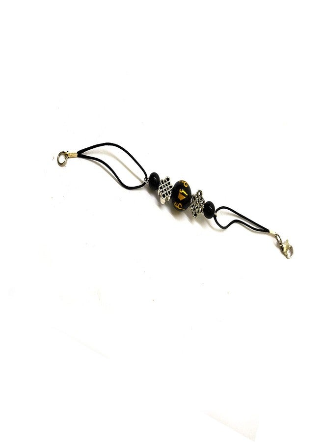 Astroghar Black Onyx Om Mani Padme Hum Engraved Mystic Knot Bracelet for Men & Women Reiki Healing - Image 3