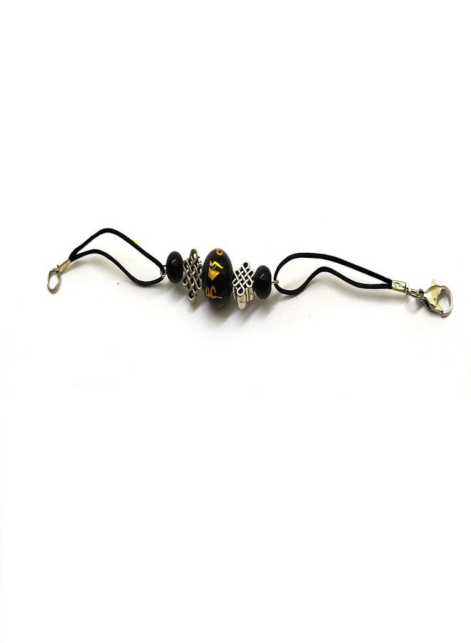 Astroghar Black Onyx Om Mani Padme Hum Engraved Mystic Knot Bracelet for Men & Women Reiki Healing - Image 4