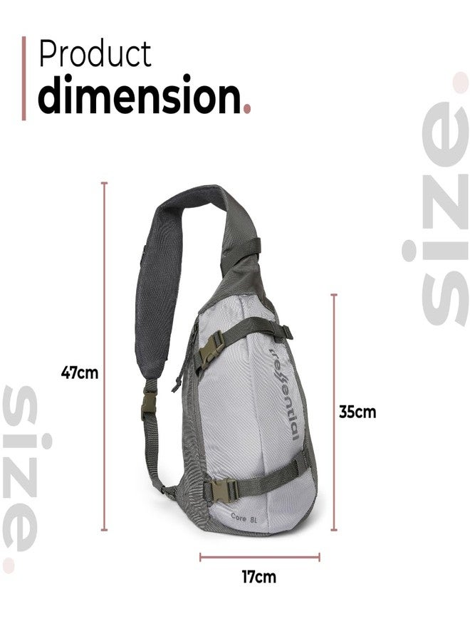 Tressential Sling Bag for Men Women | Cross Body Stylish Bag for Travel, Hiking, College, Camping | Chest Bag | Shoulder Bag (SlateBlack) - Image 4