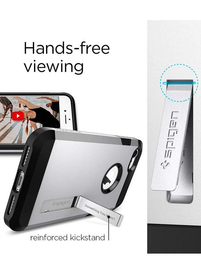 NIBEMINENT Protective Case Cover For Apple iPhone 7 / 8 Black/Silver - Image 2