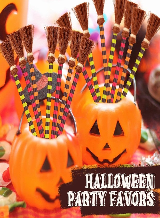 KFPPLXQ 15 Pcs Witch Broom Ballpoint Pens Halloween Pens for Kids Colorful Broomstick Pens Classroom Office Supplies Halloween Meeting Favors Goody Bag Filler Rewards - Image 4