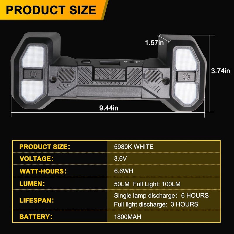 BESTAOO أضواء خريطة داخلية LED من BESTAOO لجيب رانجلر JL JLU 4XE غلادياتور JT (2018-2023) - Image 4