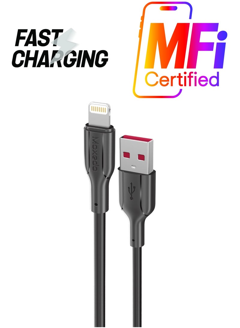 Moxedo Moxedo Charge and Data Sync Cable Fast Charging 3.0m Cable Length with USB-A to L Compatible for iPhone 14/14 Pro/14 Plus/14 Pro Max, iPad Pro, iPhone 8-13 All Series (3.0 m) 