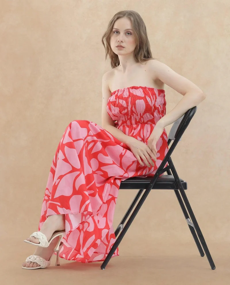 ريريزم Women's Floral Print Maxi Dress