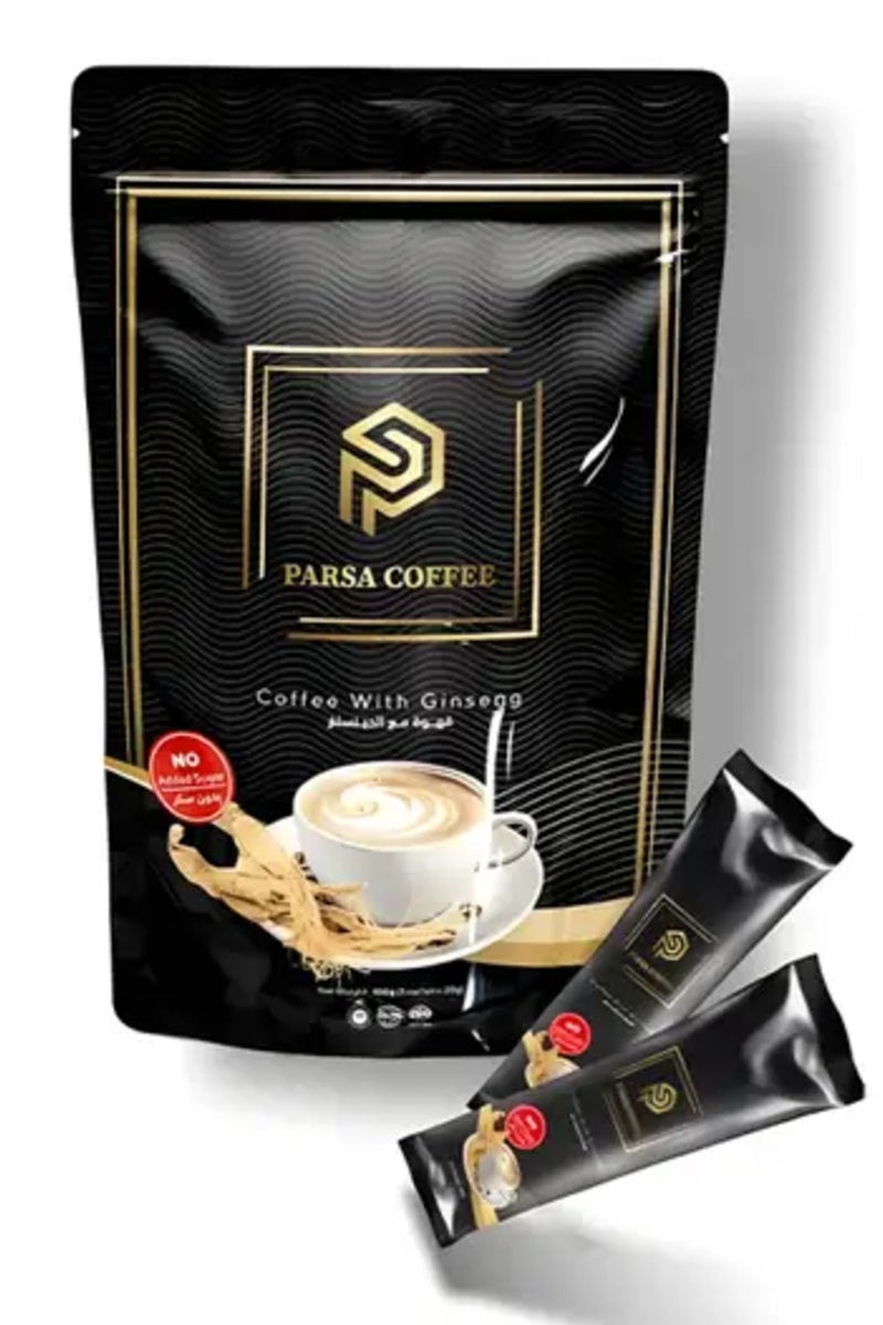 قهوة بارسا بارسا قهوه مع الجينسنج 100 جم -  5 باكيت