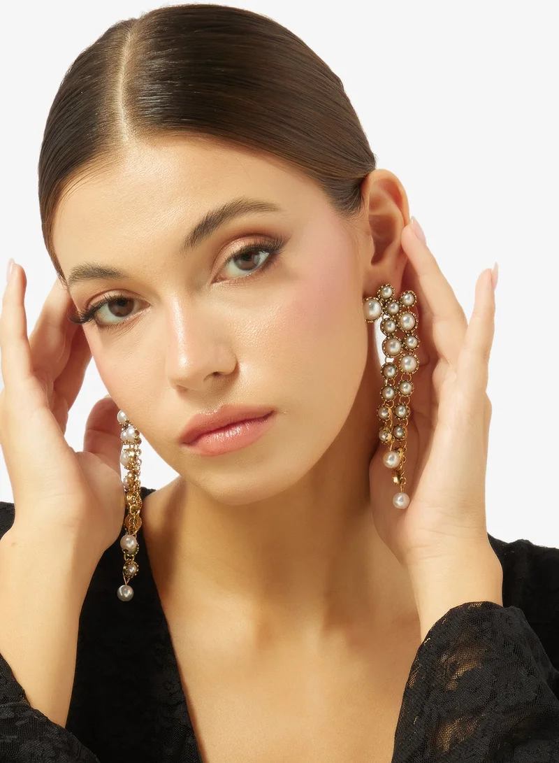 Ella Limited Edition Rhinestone Embellished Statement Earrings