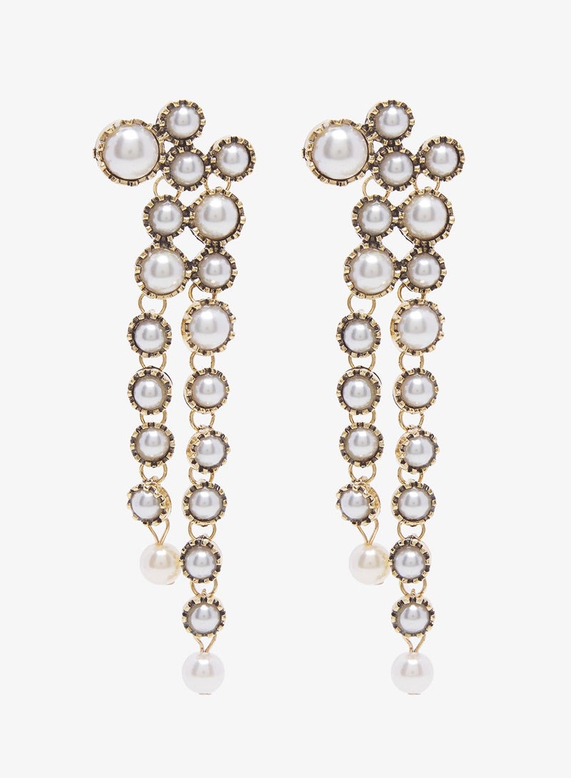 Ella Limited Edition Rhinestone Embellished Statement Earrings - Image 3