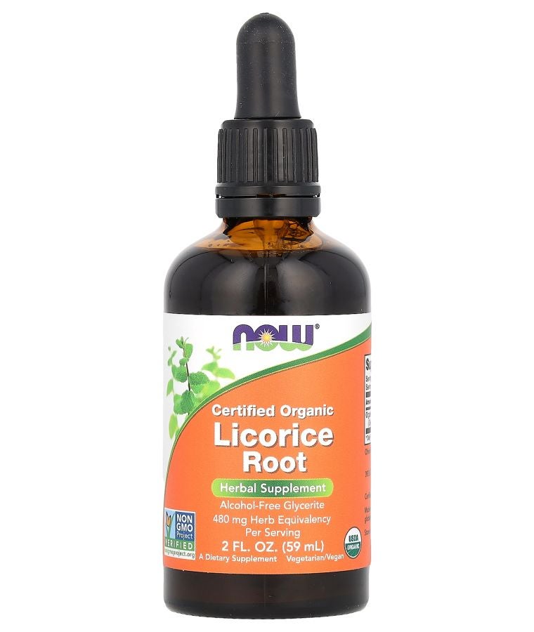 now Certified Organic Licorice Root 480 mg 2 fl oz (59 ml)