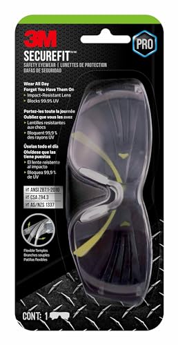 3M SecureFit 400 Safety Eyewear, Clear Anti-Fog, 1 Count (Pack of 1) - Image 1