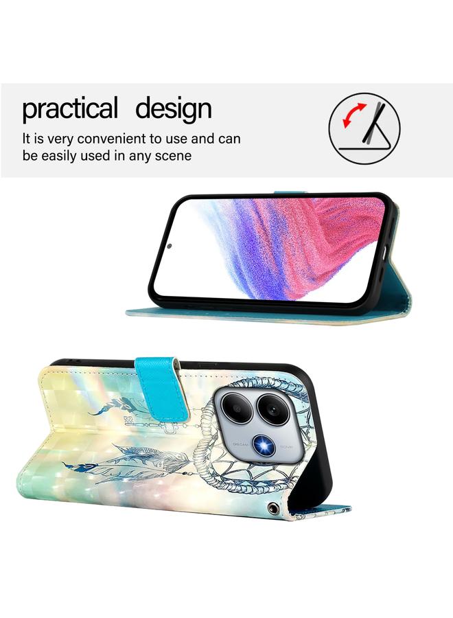 S-TOP Case For Redmi Note 14 5G 3D Painting Horizontal Flip Leather Phone Case - Image 3