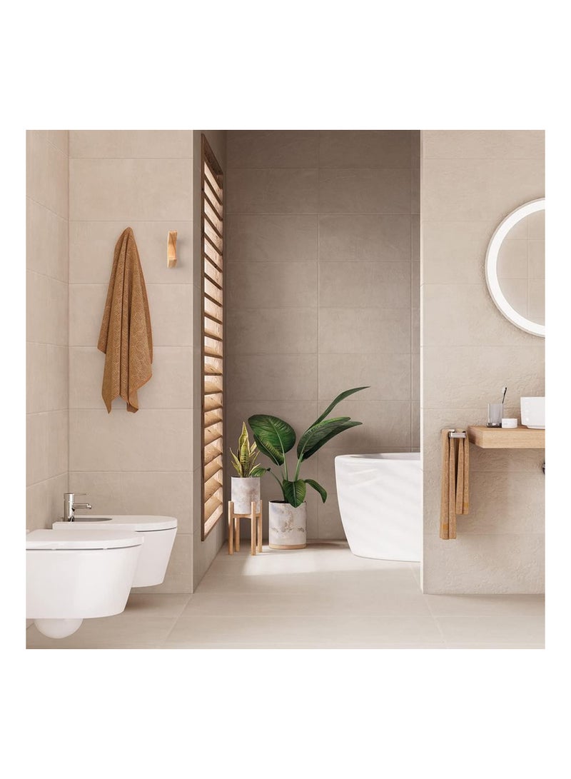 4PCS Minimalist Wood Wall Hooks,  Modern Wooden Wall Mounted Hooks Natural Wooden Coat Hook Rack Mounted Wooden Pegs Wall Coat Hook Simplistic Wall Mounted Hooks for Hanging Hat, Towel, Robe, Bag
