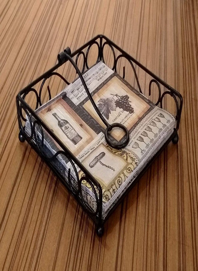 Craftland Metal Napkin Stand Tissue Paper Towel Holder for Dining Table Décor Napkin Holder Dispenser for Kitchen Restaurant Hotel Office,Home Table Décor Item (Ring Tissue) - Image 4
