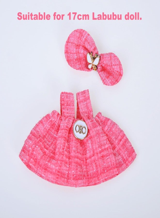 Buwesru 2Set Clothes for 6.7IN/17cm LABUBU, Premium Outfit with Miniature Accessories for ropa para Doll Collection, Red Dress(Doll Excluded) - Image 2