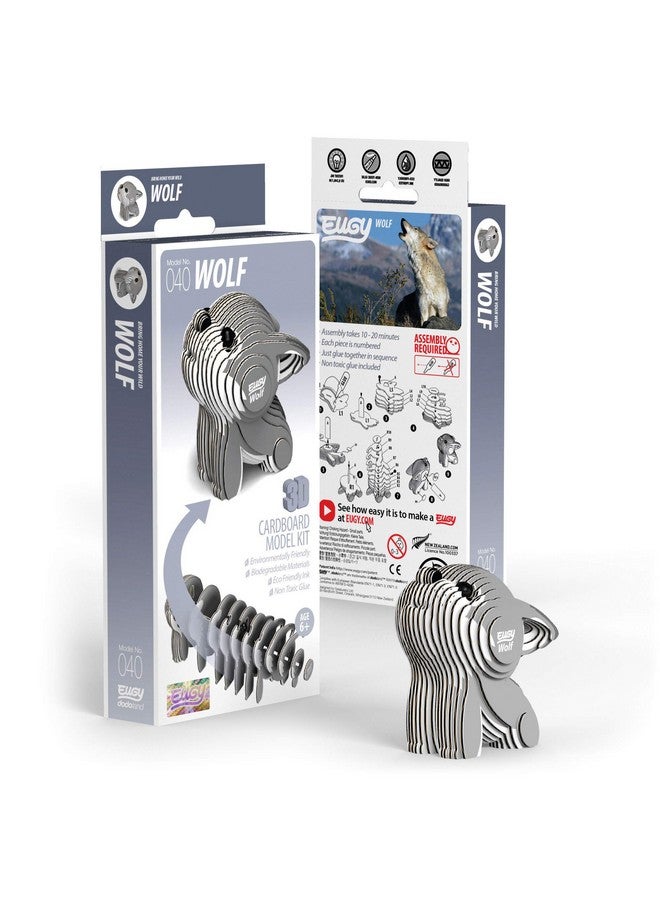 EUGY Wolf 3D Puzzle, 24 Piece Eco-Friendly Educational Toy Puzzles For Boys, Girls & Kids Ages 6+ - Image 2