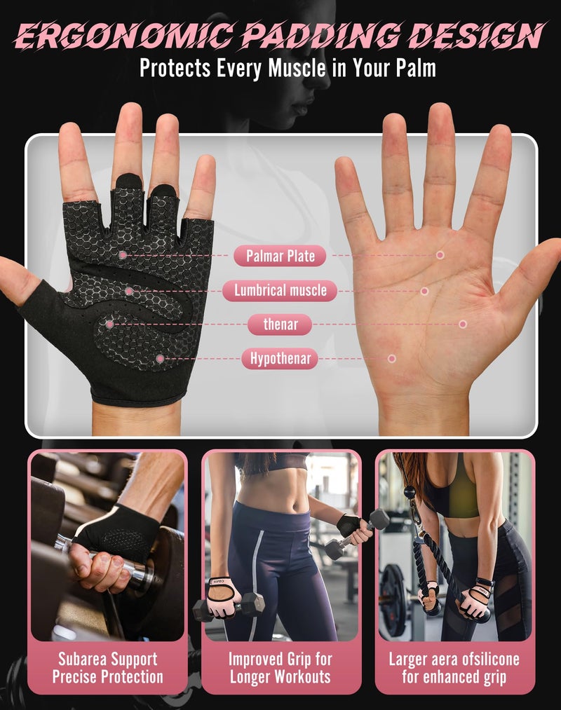 COFIT Breathable Workout Gloves, Antislip Weight Lifting Gym Gloves for Men Women, Superior Grip & Palm Protection for Weightlifting, Fitness, Exercise, Training - Image 4