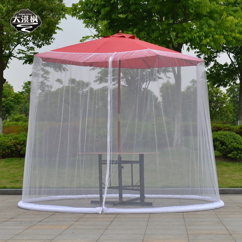 Outdoor Courtyard Open-Air Dome Parasol Mosquito Nets Umbrella Nets Mesh Nets Bed Curtain Anti-Mosquito Insect Curtain Roman Umbrella - Image 1