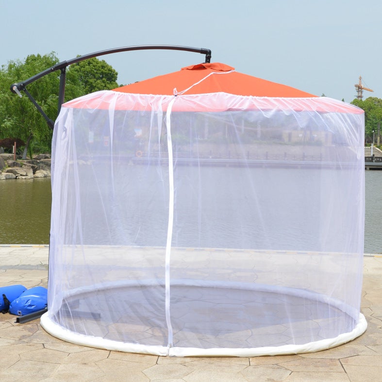 Outdoor Courtyard Open-Air Dome Parasol Mosquito Nets Umbrella Nets Mesh Nets Bed Curtain Anti-Mosquito Insect Curtain Roman Umbrella - Image 4