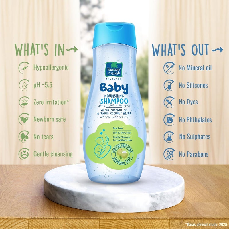 Parachute Advansed شامبو باراشوت أدفانسد للأطفال مع زيت جوز الهند البكر - 400 مل - Image 4