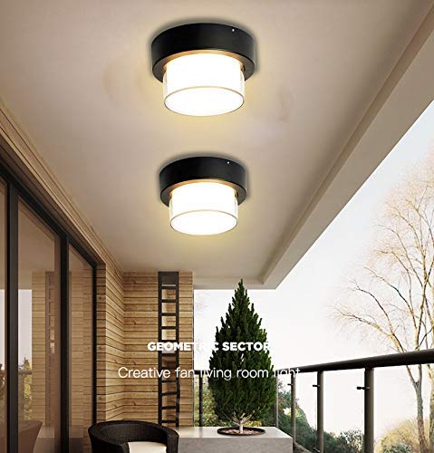 CITRA Modern Wall Sconce Round 3000k Waterproof Acrylic LED Ceiling Lamp (Warm White, 5 Watts) - Image 2