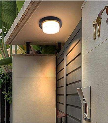 CITRA Modern Wall Sconce Round 3000k Waterproof Acrylic LED Ceiling Lamp (Warm White, 5 Watts) - Image 1